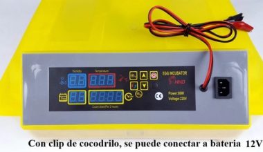 incubadora de 112 huevos Y 12v