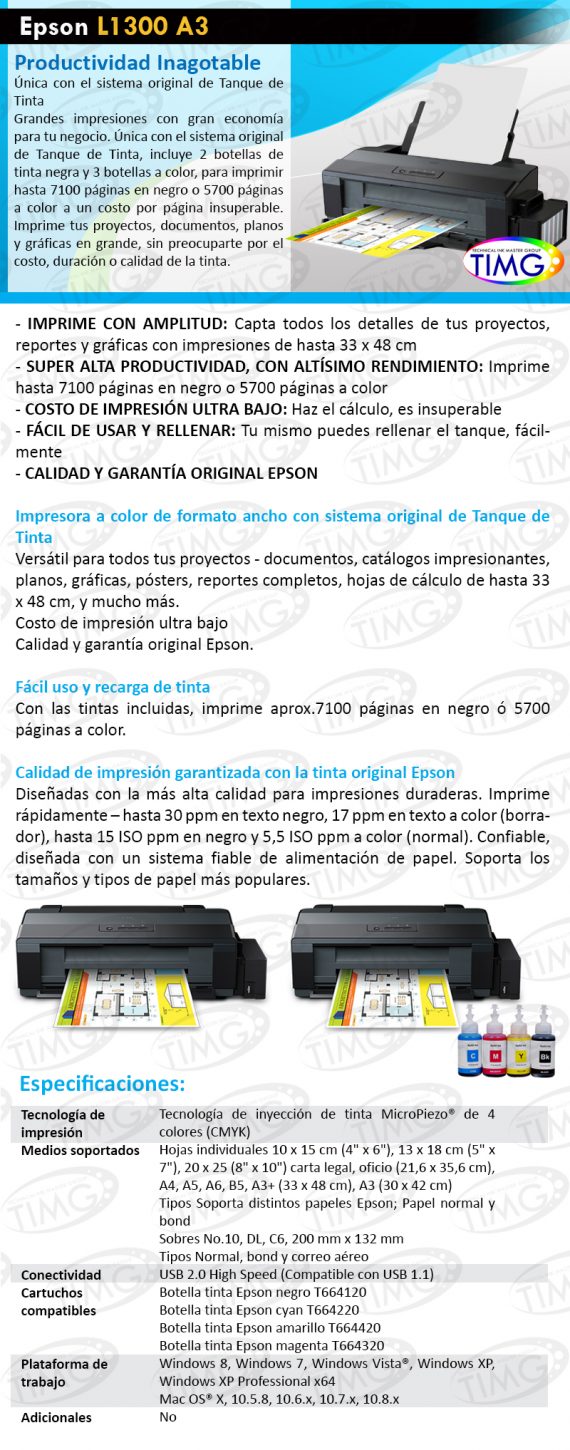 EPSON L1300 A3