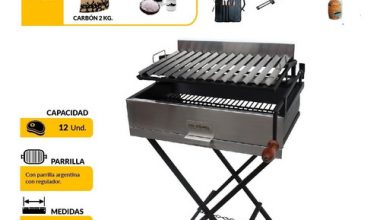 MR GRILL Medidas: 60 de largo, 40 de ancho y 90 de alto
-De Planchas de 0.9 mm de espesor cuerpo de la parrilla en fierro