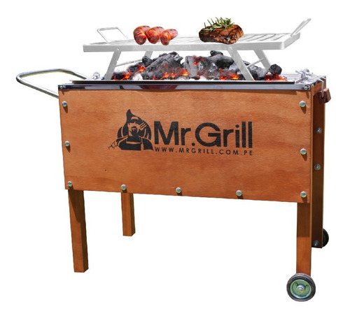 MR GRILL Medidas: 70 de Largo x 40 de Fondo x 50/60 Alto
Capacidad : 06 Pollos o 10 kg carne de cerdo.