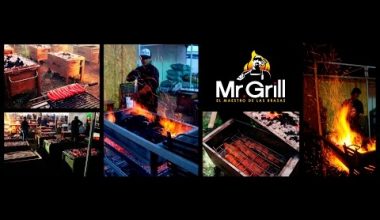MR GRILL Medidas: 60 de Largo x 35 de Fondo x 50 Alto
Capacidad : 6 kg de carne de cerdo.