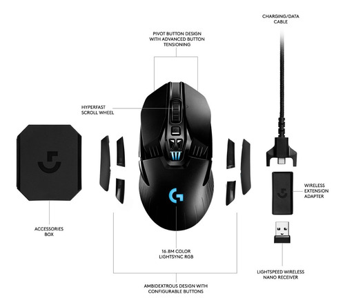 LOGITECH G Mouse Gamer Logitech G G903