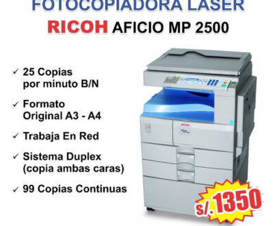 RICOH Fotocopiadora Ricoh Mp Aficio 2500 A3
